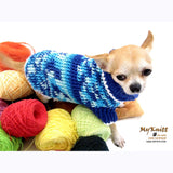 Cute Teacup Chihuahua Sweater Warm Knitted Sweater DK858 by Myknitt