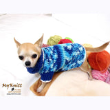 Cute Teacup Chihuahua Sweater Warm Knitted Sweater DK858 by Myknitt (1)