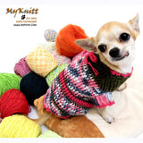 Cute Pink Olive Chihuahua Sweater Home made Crocheted DK859 by Myknitt (1)