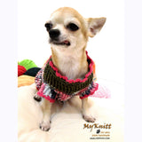 Cute Pink Olive Chihuahua Sweater Home made Crocheted DK859 by Myknitt (2)
