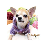 Purple Crocheted Chihuahua Sweater Soft and Warm Cotton Sweater DK864 by Myknitt (3)