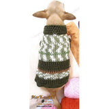Green Army Warm Knitted Sweater Chihuahua Yorkie Poodle DK866 by Myknitt (1)