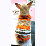 Puffy Orange Olive Knitted Chihuahua Sweater DK868 by Myknitt (2)