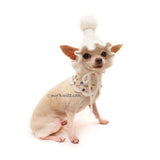 personalized dog bandanna, custom dog clothes, custom dog collar, Myknitt designer dog clothes