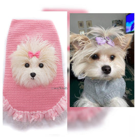 Custom dog portrait yorkshire terrier by Myknitt