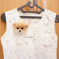 Pomeranian Pin, Dog Brooch Pomeranian Portrait